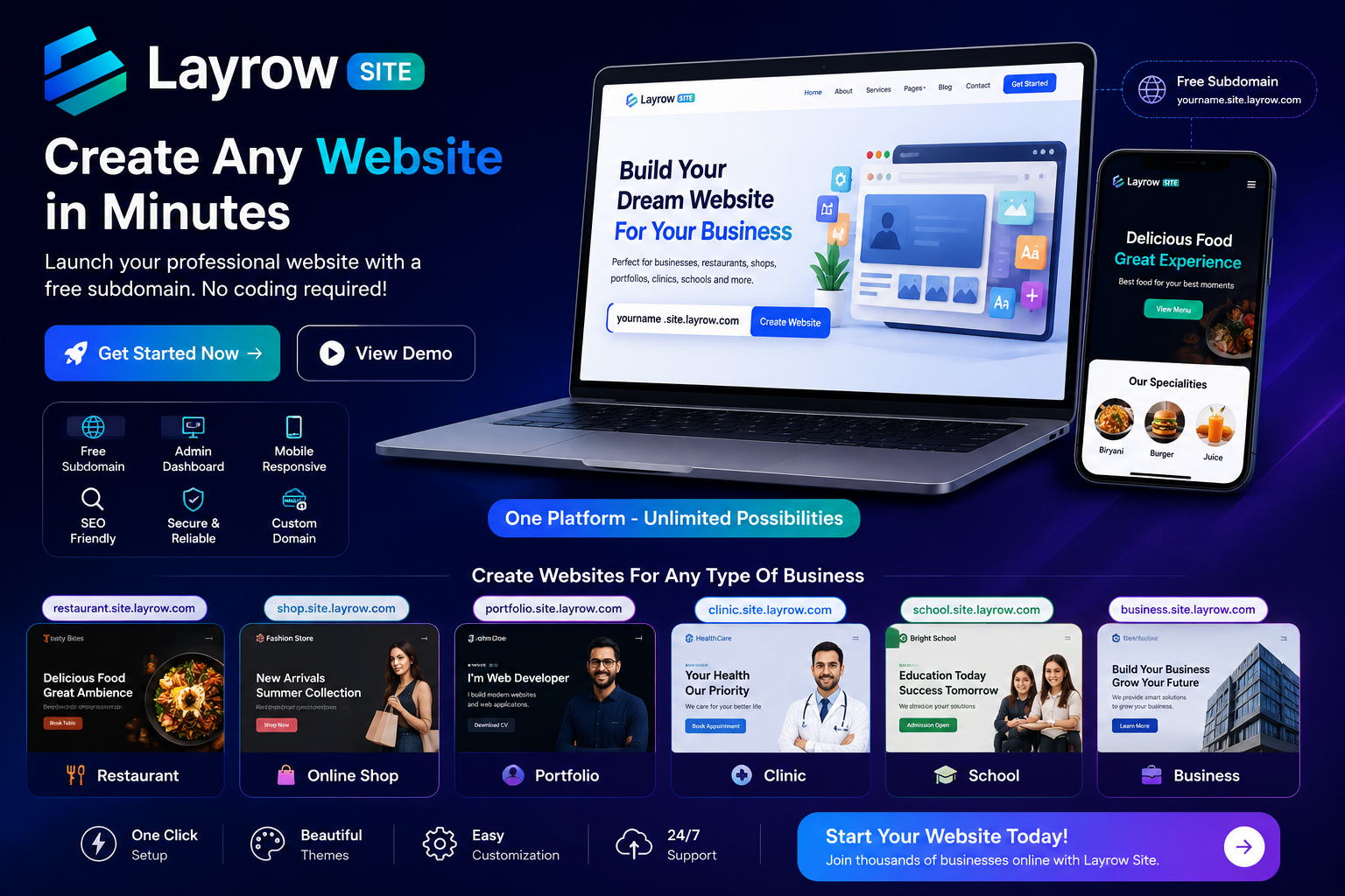 Layrow Website Builder